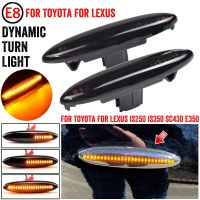 For Lexus IS250 IS350 SC430 Toyota MARK X REIZ CROWN UZZ40 Highlander Camry 40 2PCS Led Dynamic Side Marker Turn Signal Light