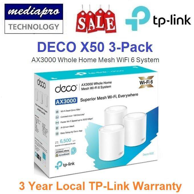 tp link deco x50 ax3000 3 pack review