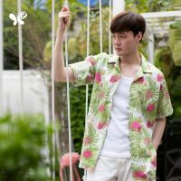 Men Poplin Summer Shirt เสื้อเชิ๊ต ทรงฮาวาย ผู้ชาย