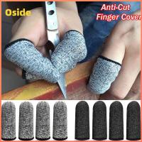 OSIDE 5Pcs ของใหม่ อุปกรณ์ความปลอดภัยในสถานที่ทำงาน เก็บสวน Finger Peel ถุงมือปลายนิ้ว ป้องกันการตัดลายนิ้วมือ ป้องกันนิ้วหัวแม่มือ แขนป้องกันนิ้ว