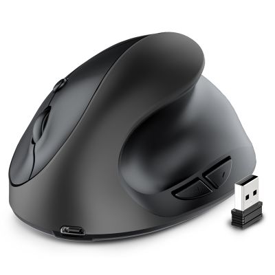2.4G Wireless Mouse Rechargeable Ergonomic Mouse Computer Office Vertical Grip Mouse for Computer Laptop