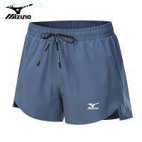 ☸☽Mizuno กางเกงสามส่วนสำหรับเดินป่าและออกสนามวิ่งมาราธอน,กางเกงสามส่วนกางเกงสำหรับเล่นฟิตเนสผู้ชายแห้งเร็วกางเกงกีฬาอเมริกัน