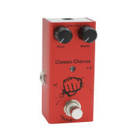 IRIN EF-05 Electric Guitar Effect Pedal Portable Guitar Effector Mini Single Electric Guitar Effect Pedal with True Bypass - Classic Chorus (Red)