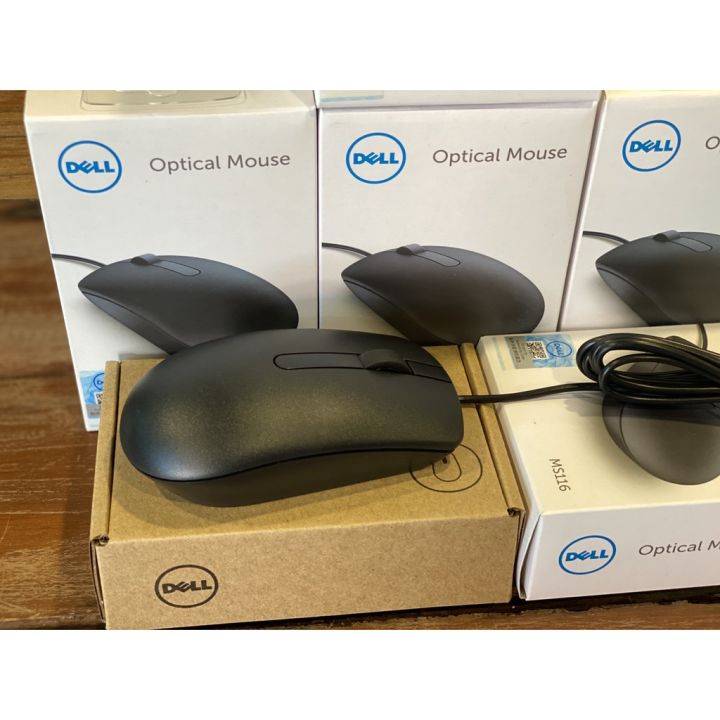 โปรแรงประจำเดือน-dell-optical-mouse-ms116-black-original-พร้อมกล่อง-ของแท้100-ประกันศูนย์ไทย-ราคาถูก-ขายดี-เกมมิ่ง-สะดวก-อุปกรณ์อิเล็กทรอนิกส์