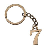 Number Tag Keychains Findings For Diy Metal Craft Key Chain Accessories