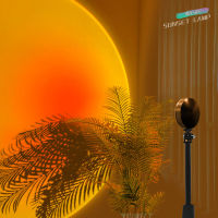 Sunset Projector Lamp Rainbow Atmosphere Led Night Light for Home Bedroom Coffe shop Background Wall Decoration USB Table Lamp