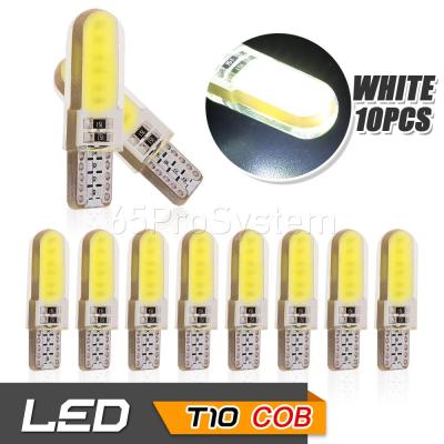65Infinite (แพ๊ค 10 COB LED T10 W5W สีขาว) 10x COB LED Silicone T10 W5W รุ่น Extra Long ไฟหรี่ ไฟโดม ไฟอ่านหนังสือ ไฟห้องโดยสาร ไฟหัวเก๋ง ไฟส่องป้ายทะเบียน กระจายแสง 360องศา CANBUS สี ขาว (White)
