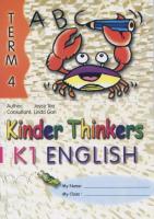 แบบเรียนภาษาอังกฤษอนุบาล Kinder Thinkers K1 English Term 4 Coursebook