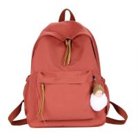 ready stock nylon backpack Korean Large Capacity Plain Fashion Backpack School Bag Travel Backpack School Backpacks