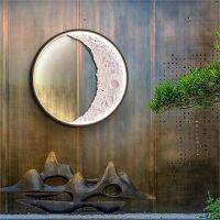 Art Crescent Porch Corridor Moon Wall Lamp Bedroom Background Wall Design Creativity Crescent Corridor Decoration Ceiling Lamp