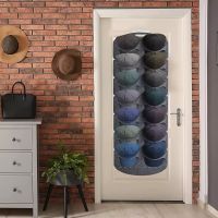 【YF】 7/14 Grids Hat Storage Rack Bedroom Hanging Organizer Closet Space Saving Felt For Baseball Cap Organize Holder