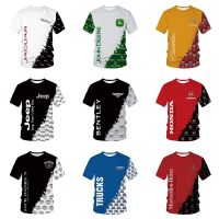 NEW Fashion Casual Short Sleeved 3d Car Printed Digital T-shirt