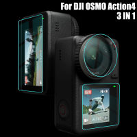 สำหรับ DJI OSMO Action4กล้องแอคชั่นแคมเมราฟิล์มกันรอยกันกระแทกระนาบฟิล์ม HD อุปกรณ์เสริม DJI ป้องกันรอยขีดข่วน