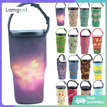 30oz Eco-Friendly Portable Tote Bag Tumbler Carrier Water Bottle Bag  Beverage Bag Cup Sleeve Mug Holder YELLOW 