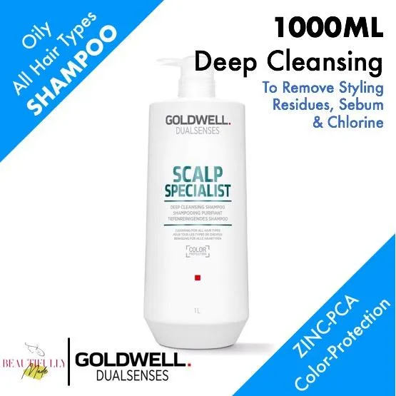Goldwell Dual Senses Scalp Specialist Deep Cleansing Shampoo 1000ml - Daily  Cleanser • Regulate Sebum Production • Clean & Fresh Scalp Feeling •  Stimulate & Strengthen Hair • Removes Styling Residues Sebum Chlorine |  Lazada Singapore