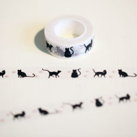 ชิ้น/แพ็คใหม่ 15 Mm * 10Mการ์ตูนแมวดำพิมพ์กระดาษญี่ปุ่นWashiเทปเทปกาวตกแต่งเทปกาว-fkldqyfiopgjf