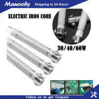 Manooby หัวแร้งไฟฟ้า30วัตต์40วัตต์60วัตต์,เครื่องทำความร้อนภายนอกสำหรับงานบัดกรีเหล็กเครื่องทำความร้อนแกนร้อนหัวแร้งจำนวน1ชิ้น