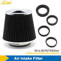 รถ High Flow Air FILTER อากาศเย็น Universal ตัวกรอง 90 80 76 70 63 มม.อะแดปเตอร์สำหรับกีฬาแข่งรถเครื่องยนต์-fliqmajfnwyhd