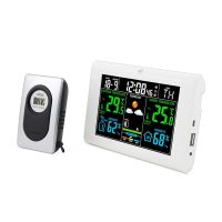 Hot SV-Weather Station Air Pressure Forecast Alarm Clocks Indoor Outdoor Temperature And Humidity Wireless Multifunction Clock