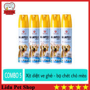 HN-Thuốc xịt diệt ve ghẻ bọ chét cho chó mèo - Hantox Spray 300ml