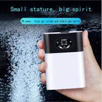 USB Charging Portable Exhaust Air Stone Ultra Silent Air Compressor for Fish Tank Aquarium