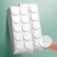 ∋ 70pcs No Trace Round Transparent Double Sided Adhesive High Viscosity for Fixed Items School Office