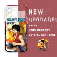 สำหรับ Infinix Note 12 G96การ์ตูน Luffy Ace Zoro Nami คริสตัลกันกระแทกของแท้สำหรับเด็กผู้หญิงเด็กผู้ชายปลอกอ่อนคลุมทั้งหมดเคสมือถือใสป้องกันกล้อง