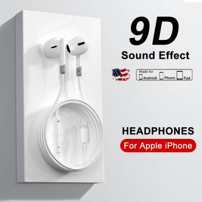 สำหรับ Apple Original หูฟังสำหรับ 14 13 12 11 Pro Max Mini Bluetooth หูฟังแบบมีสาย X XS XR 7 8 6 Plus อุปกรณ์เสริมศัพท์