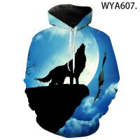 2020 New Hoodies Wolf Animal Series Fashion Men Women Children 3D Printed Sweatshirt Streetwear Boy Girl Kids Cool Pullover Tops