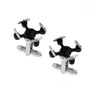 Unmanned Drone Cuff Links For Men UAV Design Quality Brass Material Black Color Cufflinks Wholesale&amp;retail Cuff Link