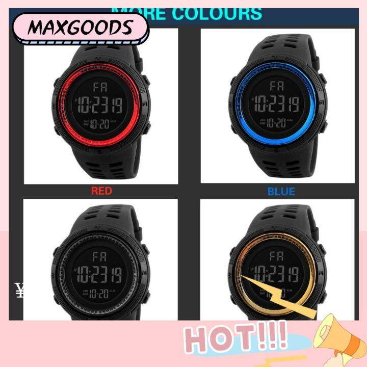 MAXG Casual Sports Watch Simple LED Screen Electronic Watch High