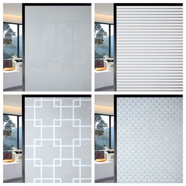 BUNPIG Decorative Window Film Privacy Opaque Self Adhesive Glass For AntiUV Frosted Tint