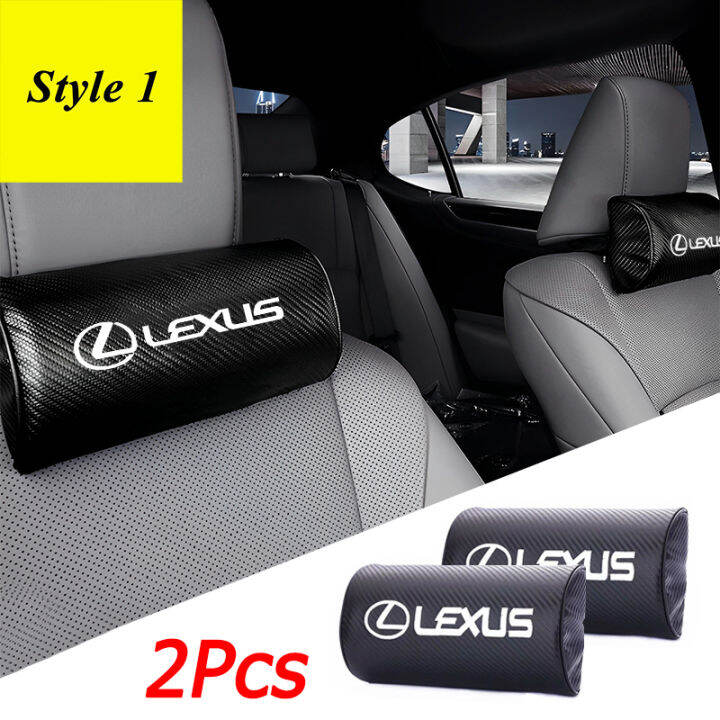 Carbon Fiber Leather Car Headrest For Lexus IS250 IS300 RX330 RX350 NX RX rx300 gs300 ES LS IST