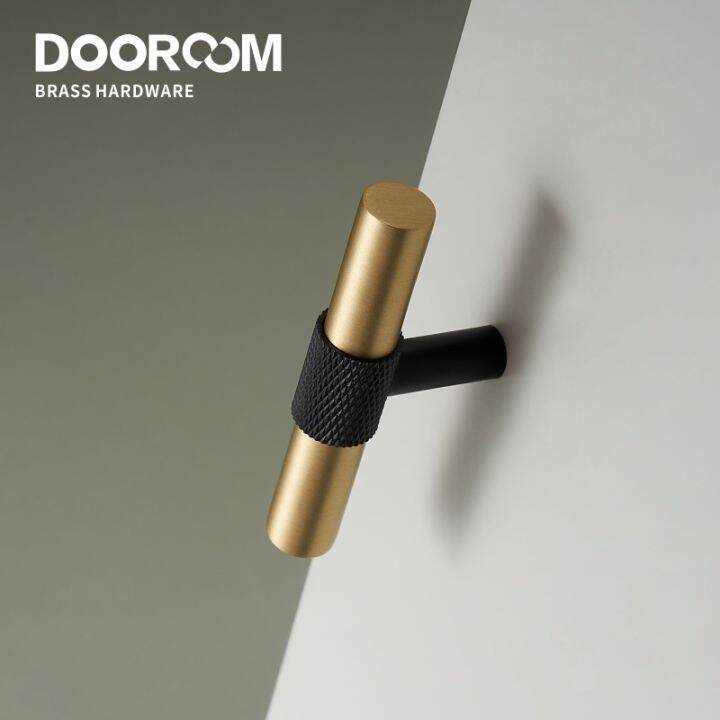 dooroom-brass-furniture-handles-modern-knurling-black-gold-pulls-wardrobe-dresser-cupboard-cabinet-drawer-shoe-box-knobs