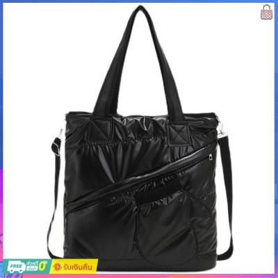 กระเป๋าเดินทางผู้หญิงสีดำ,กระเป๋ามือจับด้านบนบุนวมความจุมากหนัง PU นิ่มน้ำหนักเบาสำหรับช้อปปิ้งกลางแจ้ง