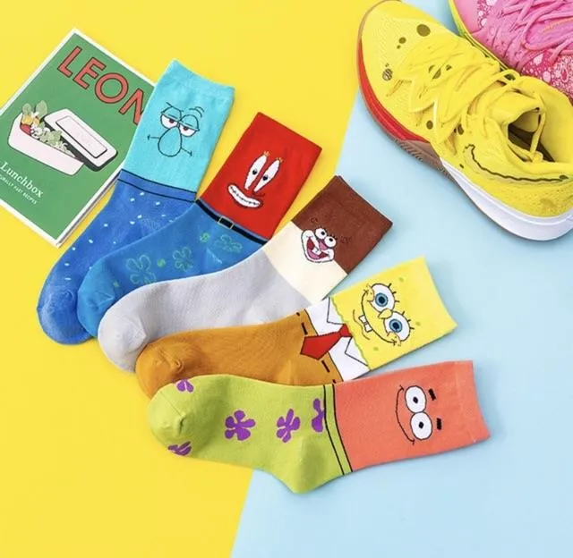 Kyrie irving 2025 spongebob socks