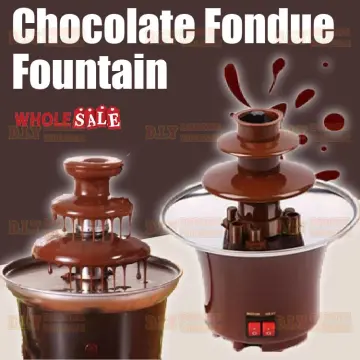 Mini Elegant Chocolate Lovers Fondue Fountain 3-Tier