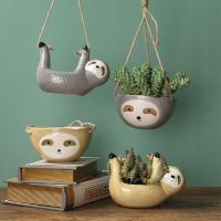 [Like Activities] Nordic Wall HangingVase SlothFlower Pot Chlorophytum Movi