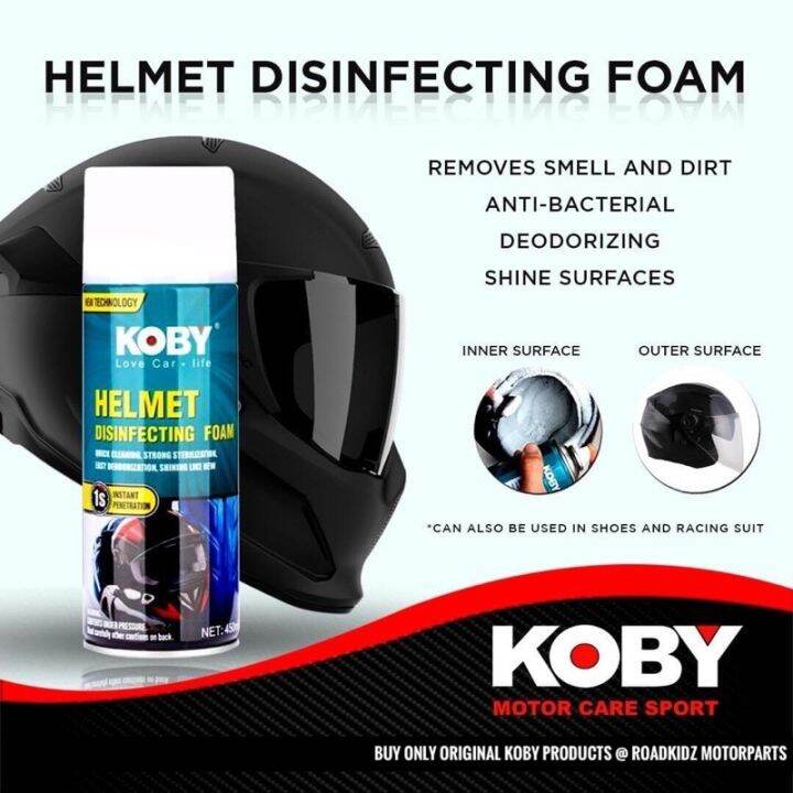 KOBY HELMET DISINFECTANT SPRAY 450ml (1pc only) Lazada PH