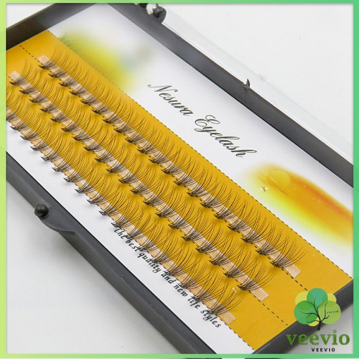 veevio-ช่อขนตาปลอมสไตล์ธรรมชาติ-10d-8-10-12-มม-false-eyelashes