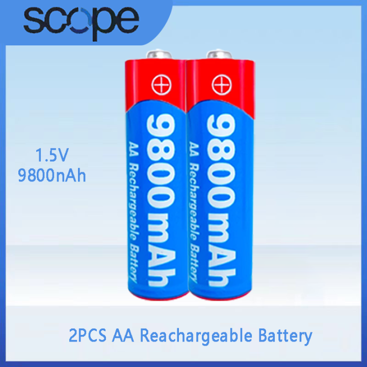 AA rechargeable 1.5V 9800mAh 1.5V New Rechargeable AA battery for led light toy Camera