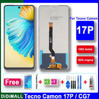 100% ทดสอบ6.8 LCD สำหรับ Tecno Camon 17P CG7จอแสดงผล LCD หน้าจอสัมผัสแท่นพิมพ์เปลี่ยน