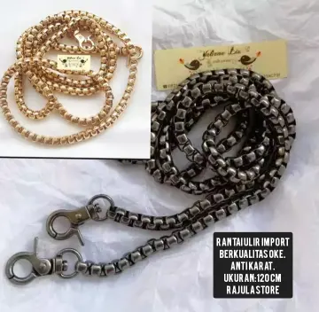 Jual Tas Selempang Wanita Terbaru Chain Rantai Selempang Gold Accessories