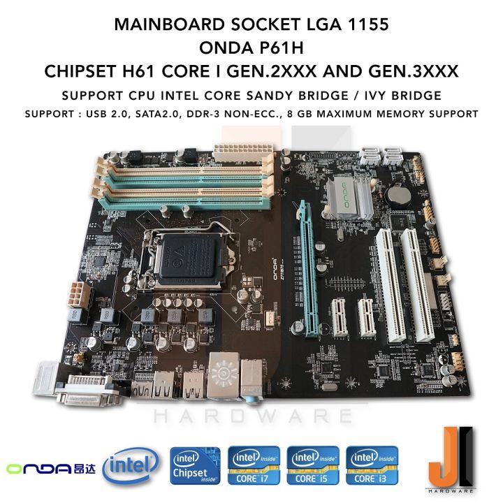 mainboard-onda-p61h-lga1150-รองรับ-core-i-gen-2xxx-และ-3xxx-se-ries-รองรับแรมได้สูงสุด-8-gb-มือสอง