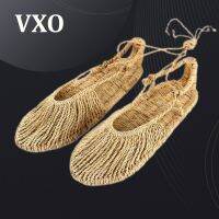 【CC】✌✥  VXO Hand-Woven Sandals Hemp Slippers And Men Rattan