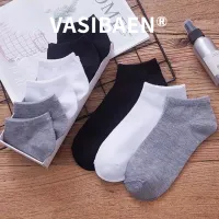VASIBAEN socks men socks sports casual breathable elastic holder socks Cotton solid color large