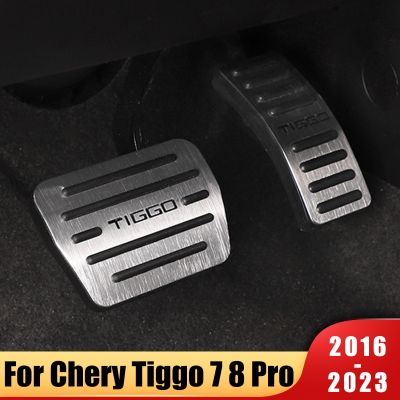 แผ่นผ้าเบรกเชื้อเพลิงก๊าซแป้นเหยียบรถยนต์อัตโนมัติสำหรับ Chery Tiggo 7 8 Pro Plus 2016-2021 2022อุปกรณ์2023