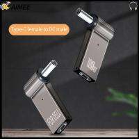 AIMEE 100W 5A โลหะผสมสังกะสี ทริกเกอร์ แจ็ค พร้อมหัวไฟ ตัวแปลง PD อะแดปเตอร์ไฟฟ้า DC ถึง Type C ตัวเมีย