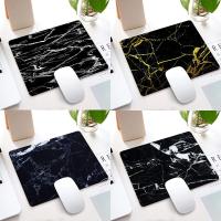 ☞ Marble Nordic Style Small Mouse Pad Computer Laptop Mousepad Rectangle Non-slip Rubber Base Deskpad Table Mat Desk Accessories