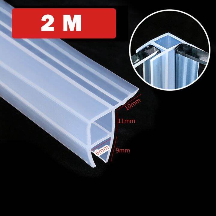 Screen Sealing Strip Sealing Strip Shower Water 2M 612mm Bathroom Door